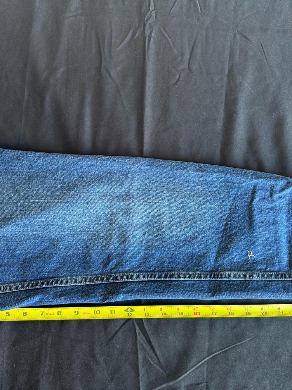 Isabel Maternity Size 2 90s Straight Leg Jeans Dark Wash Side Panel NWT - Picture 7 of 10